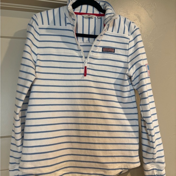 Vineyard Vines Sweaters - Vineyard Vines Blue and White Striped Pullover